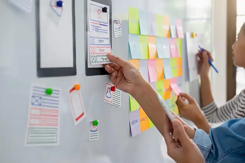 Experience designer utilising card sorting to create an empathetic experience for users. Experience designer utilising card sorting to create an empathetic experience for users.