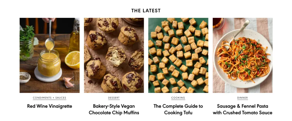 Friendly UI design of the Latest section that facilitates easy navigation Friendly UI design of the Latest section that facilitates easy navigation