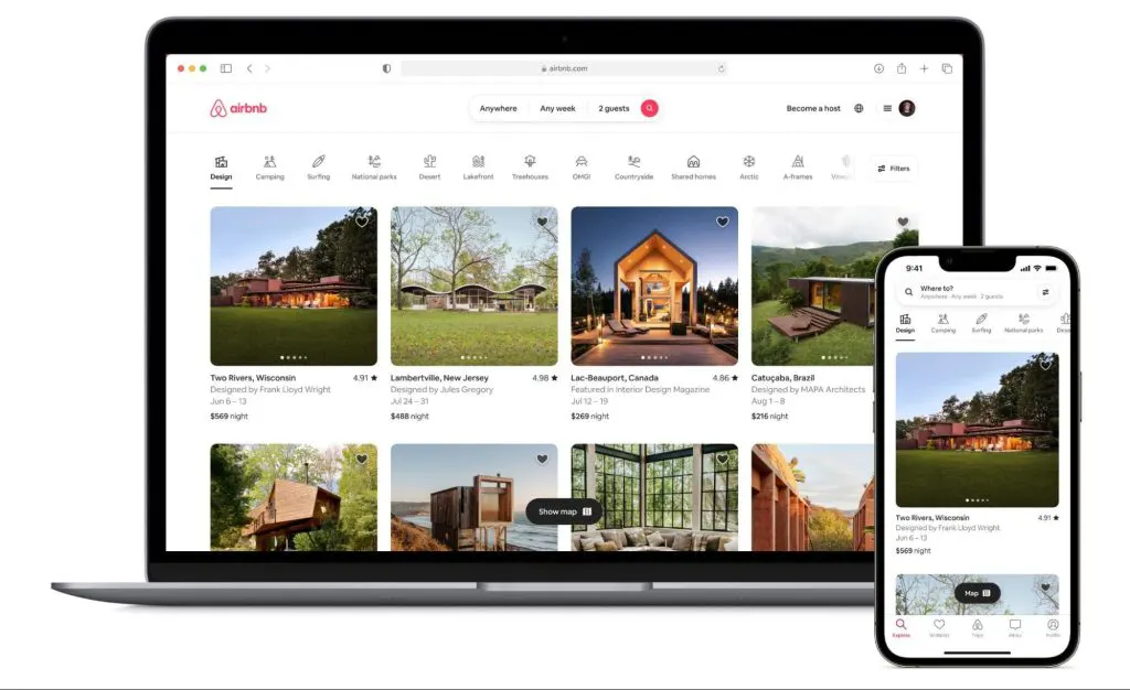 Airbnb's listing page incorporating a human-centered design.
Airbnb's listing page incorporating a human-centered design.