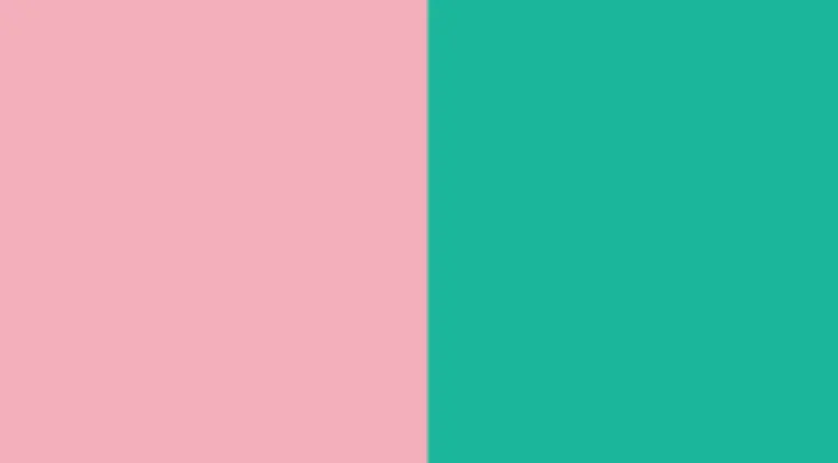 Harmonious colour pairing of soft pink with vibrant green. Harmonious colour pairing of soft pink with vibrant green.