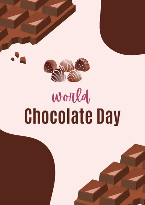 Raspberry and chocolate colour combination as an example in the poster
Raspberry and chocolate colour combination as an example in the poster