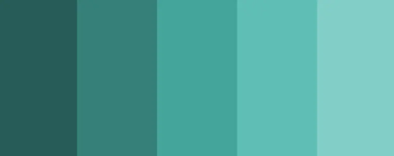 Seafoam green monochromatic colour palette Seafoam green monochromatic colour palette