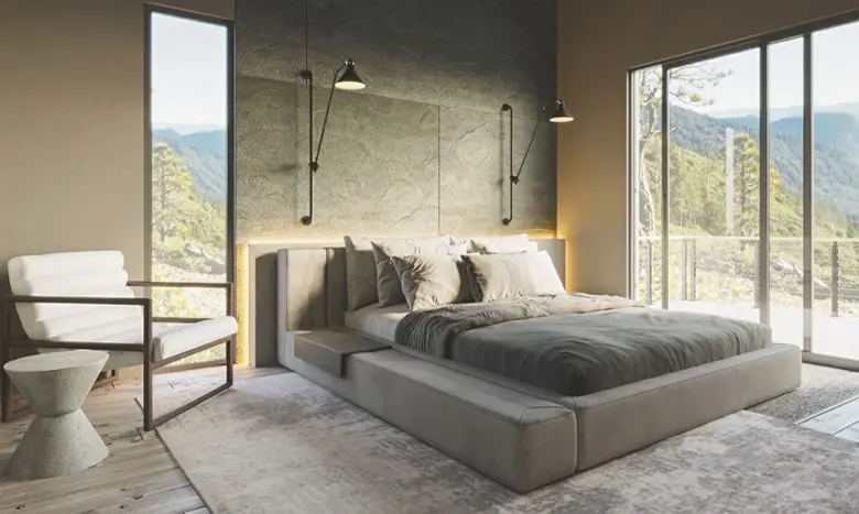 Minimalist styled bedroom interior design
Minimalist styled bedroom interior design