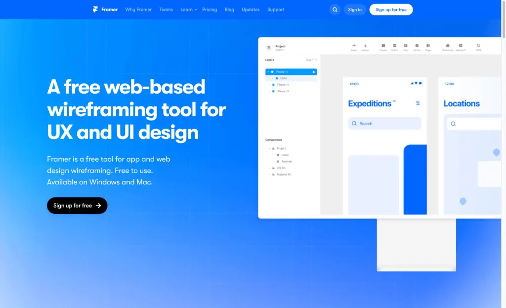Framer: A wireframing and prototype tool Framer: A wireframing and prototype tool