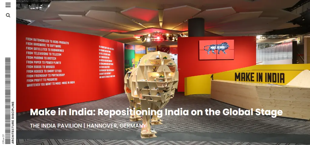 The India Pavillion project by Architecture Discipline
