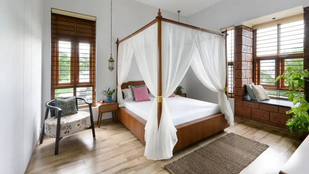 Regional textures and palettes used in a Mumbai based bedroom design
Regional textures and palettes used in a Mumbai based bedroom design