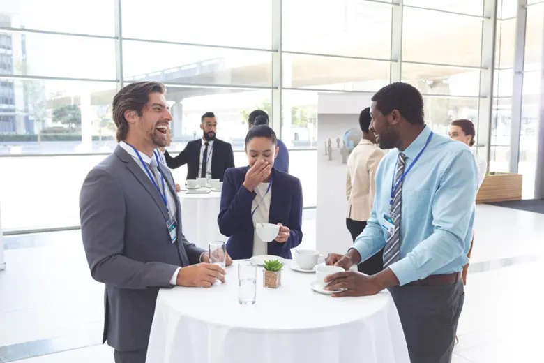 UX UI designers in a networking event