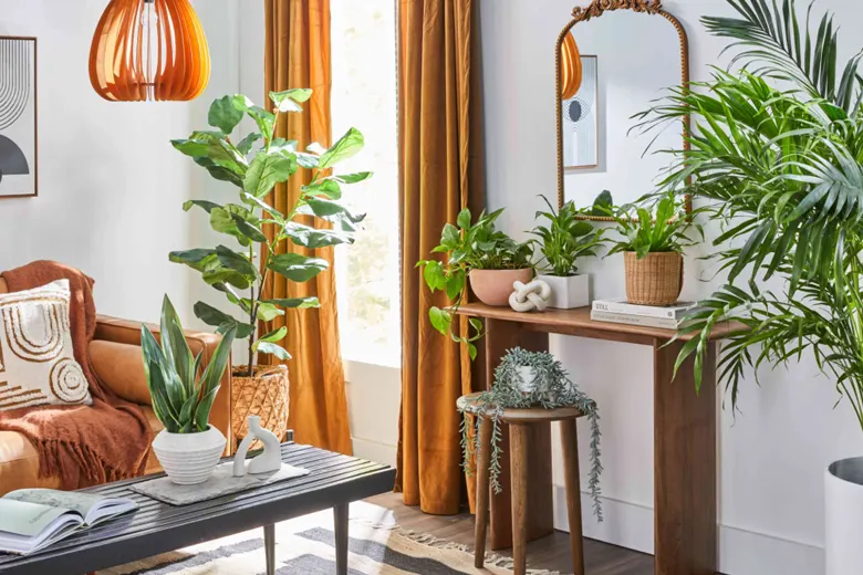 Incorporation of plants in living room design to make it more visually appealing Incorporation of plants in living room design to make it more visually appealing