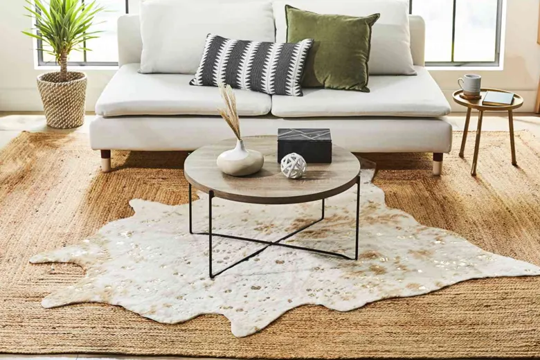 Rugs layered over each other for a purposeful and cohesive aesthetic
Rugs layered over each other for a purposeful and cohesive aesthetic