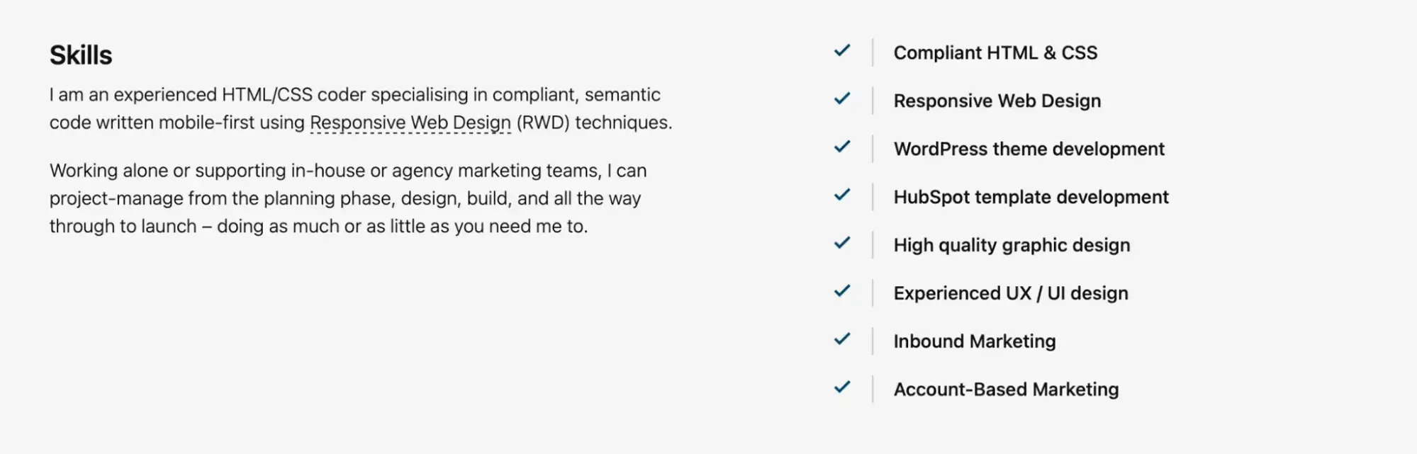 Resume of a UI designer showcasing different skills
Resume of a UI designer showcasing different skills