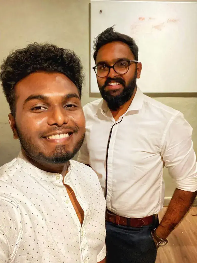 Architects Kaushik Abhinav and Nikhil Dev