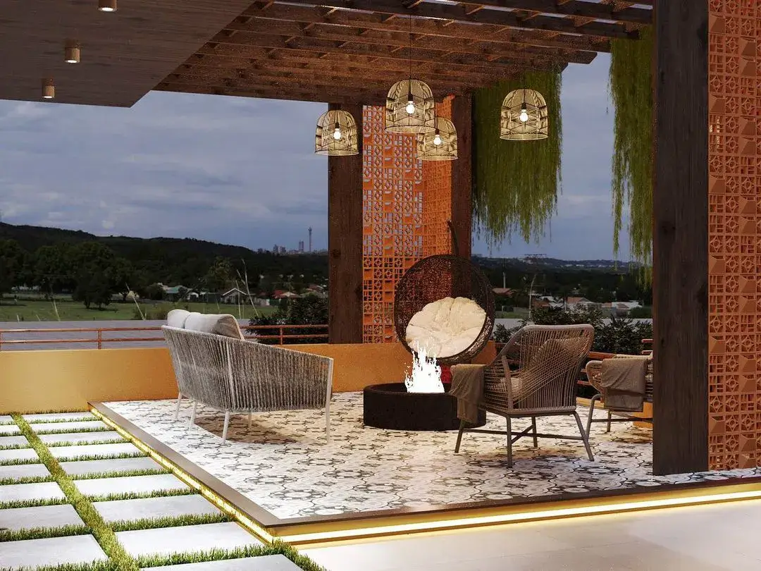Terrace for a villa designed by A Square Atelier