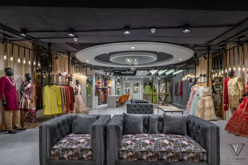 Boutique design for clothing brand by Nikhil Jain Architects
