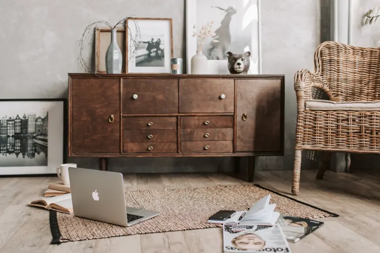 Vintage furniture upcycled into stylish home decor pieces. Vintage furniture upcycled into stylish home decor pieces.