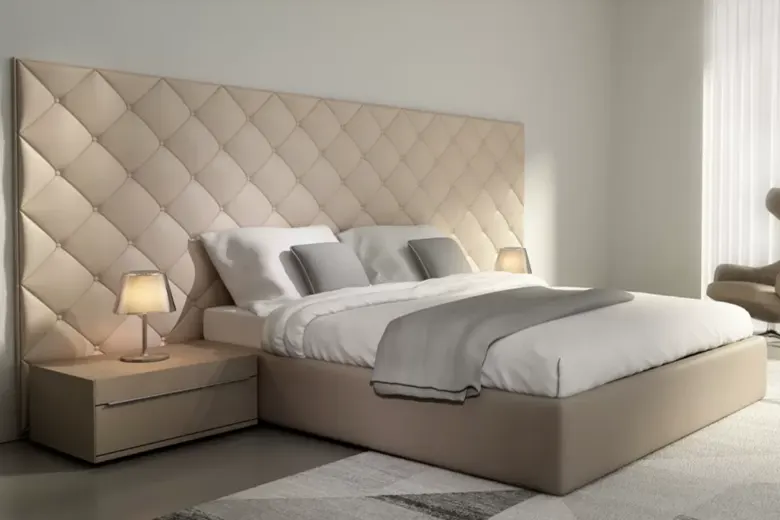Stylish and cozy bedroom with neutral tones and simple decor Stylish and cozy bedroom with neutral tones and simple decor
