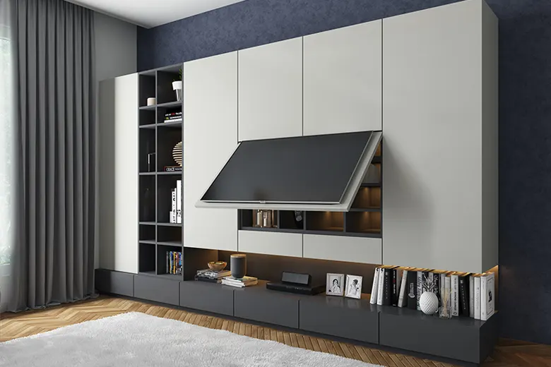 Use of hidden compartments for a neat appearance
Use of hidden compartments for a neat appearance