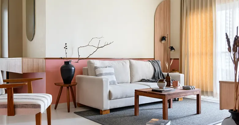 Small living room with modern aesthetics