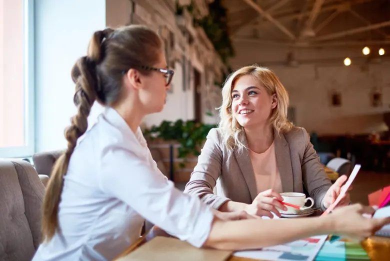 A hospitality interior design specialist conducting research through interviews
