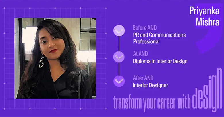 Career transformation from PR professional to interior designer