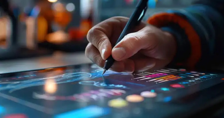 UI UX designer creating empathy maps.