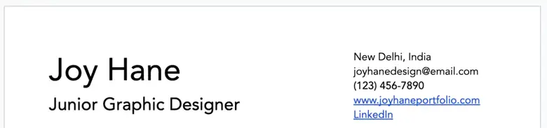 An example of how to add links to a graphic designer resume. An example of how to add links to a graphic designer resume.