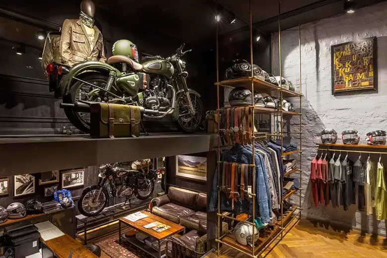 Commercial Design Project - Royal Enfield Showroom, Khan Market