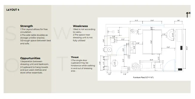 The approved bedroom layout.
The approved bedroom layout.