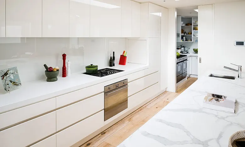 A butler's kitchen with a spacious pantry. A butler's kitchen with a spacious pantry.