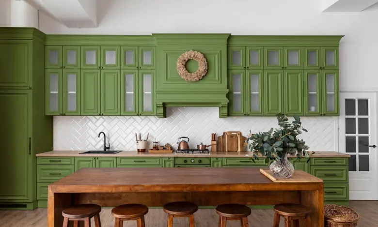 Indian parallel kitchen interior design idea with bold colours. Indian parallel kitchen interior design idea with bold colours.