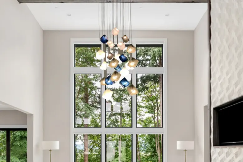 Custom-made lighting fixtures interior design idea for luxury living room. Custom-made lighting fixtures interior design idea for luxury living room.