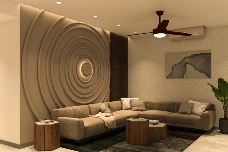 Living room interior design byHarshvardhan Dewra.
Living room interior design byHarshvardhan Dewra.