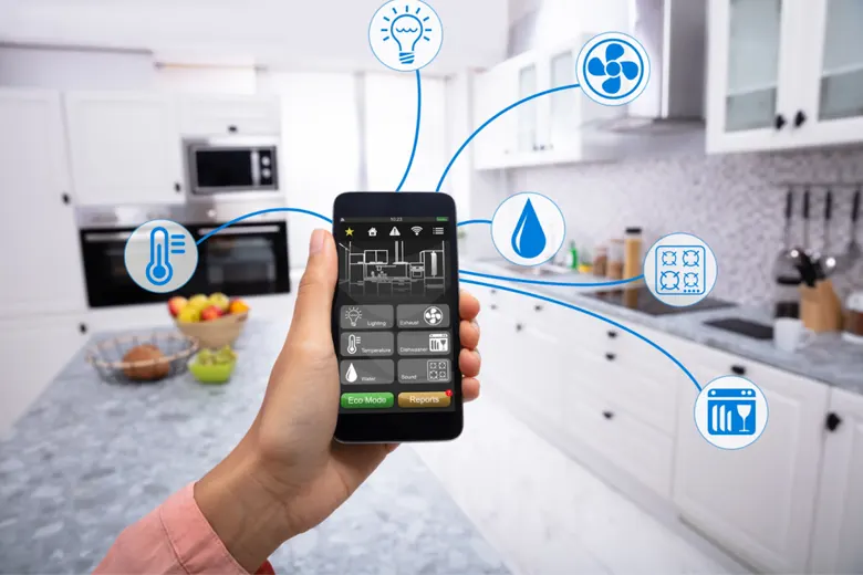 Indian parallel kitchen interior design with smart technology integration. Indian parallel kitchen interior design with smart technology integration.