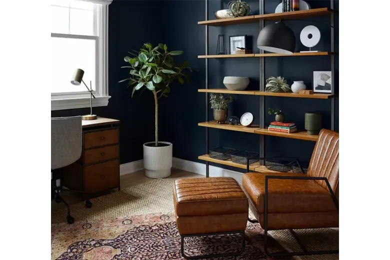 Image of Cozy lounge area designed for creative thinking and relaxation in the workspace. Image of Cozy lounge area designed for creative thinking and relaxation in the workspace.
