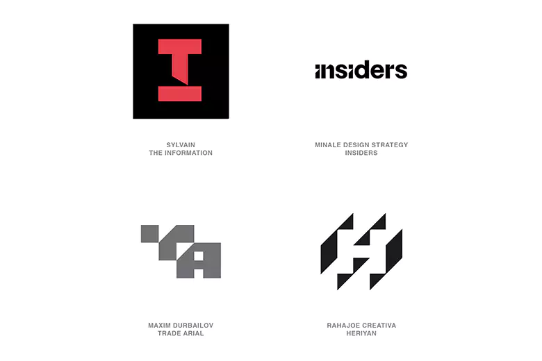 Logos with a chopped corner. Logos with a chopped corner.