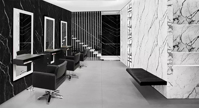 Image showcasing a monochrome theme for a sleek salon look.
Image showcasing a monochrome theme for a sleek salon look.