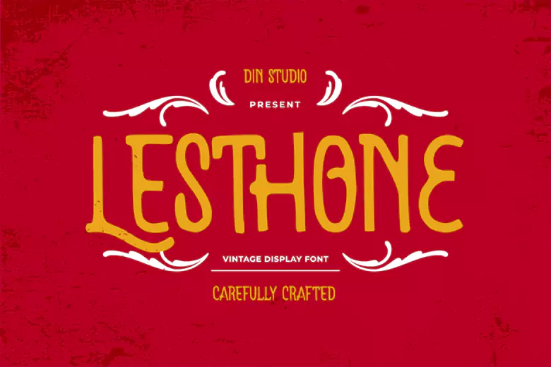 Lesthone is a vintage font with a modern twist.
