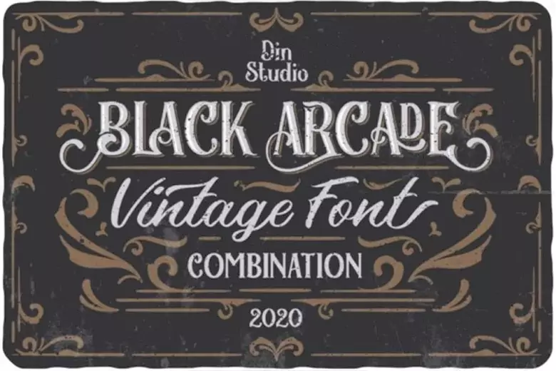 Black Arcade is often used as a vintage font in typography.