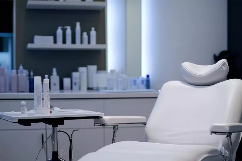 A personalized client space in a small salon.
A personalized client space in a small salon.