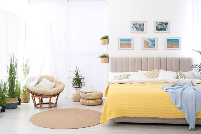 Natural lighting for an elevated look in a bedroom Natural lighting for an elevated look in a bedroom