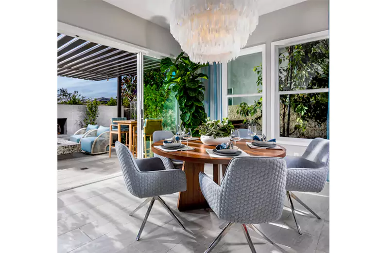 Outdoor-indoor living is a huge interior design trend