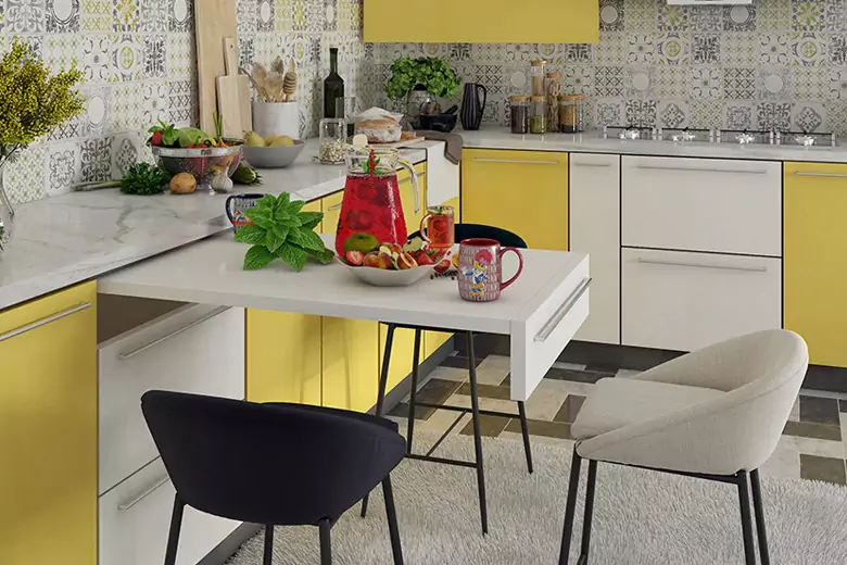 Modern kitchen interior design with multi-functional elements. Modern kitchen interior design with multi-functional elements.