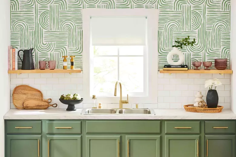 Combining colors and patterns for a stylish modern kitchen interior design.
Combining colors and patterns for a stylish modern kitchen interior design.