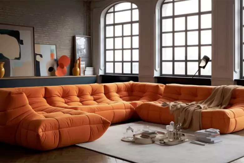 Modular sofas for a modern hall furniture design look