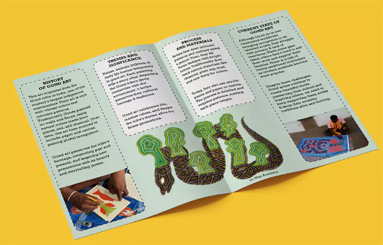 The final brochure created by Rubina. The final brochure created by Rubina.