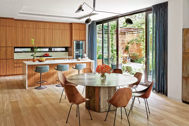Modern kitchen interior design with a focus on more lighting. Modern kitchen interior design with a focus on more lighting.