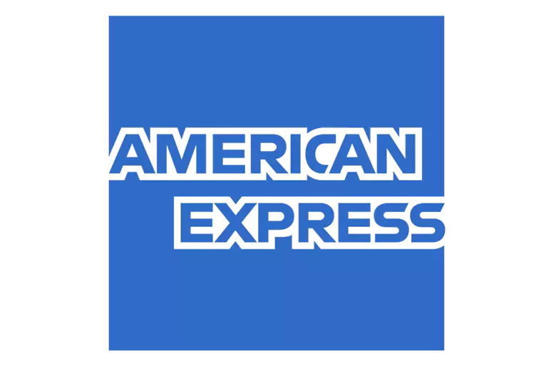 Image showcasing the American Express logo in blue, designed by Abbott Miller.
Image showcasing the American Express logo in blue, designed by Abbott Miller.