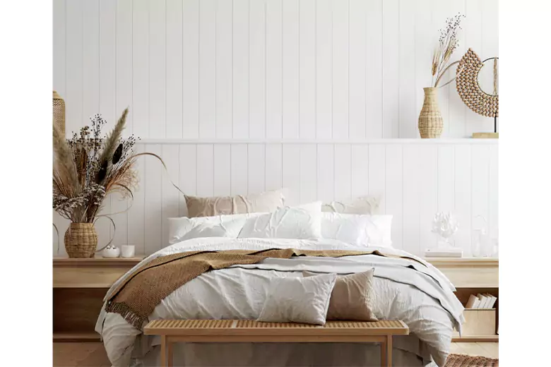 Bedroom furniture design with Scandinavian minimalism.