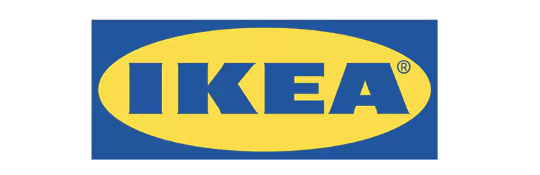Image showcasing the Ikea logo, which is known for its furniture and home goods. Image showcasing the Ikea logo, which is known for its furniture and home goods.