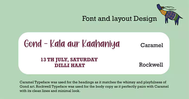 Font details of the project.
Font details of the project.