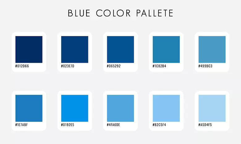 Image showcasing various shades of blue.
Image showcasing various shades of blue.